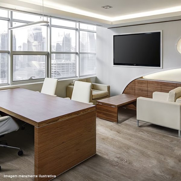 Ambiente com piso Casa Grassi Office 3mm